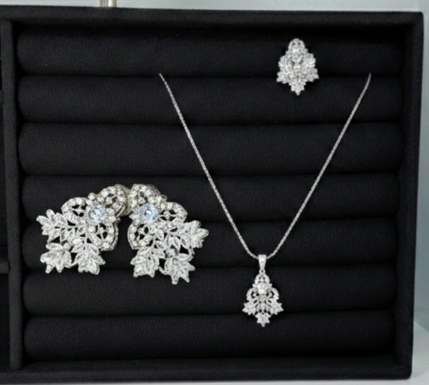 Sparkle‑Tastic Diamond‑kissed Jewellery Set