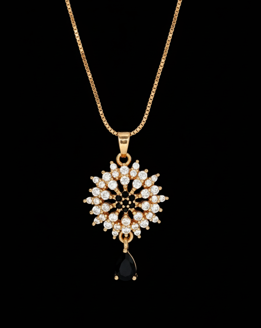 🔹 *Stunning Gold Jewellery Set ✨* – necklace & earrings combo that screams elegance!
