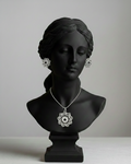 Stunning Silver Flower Jewellery Set