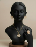 ✨ *Stunning Gold & Diamond‑cut Jewellery Set* ✨