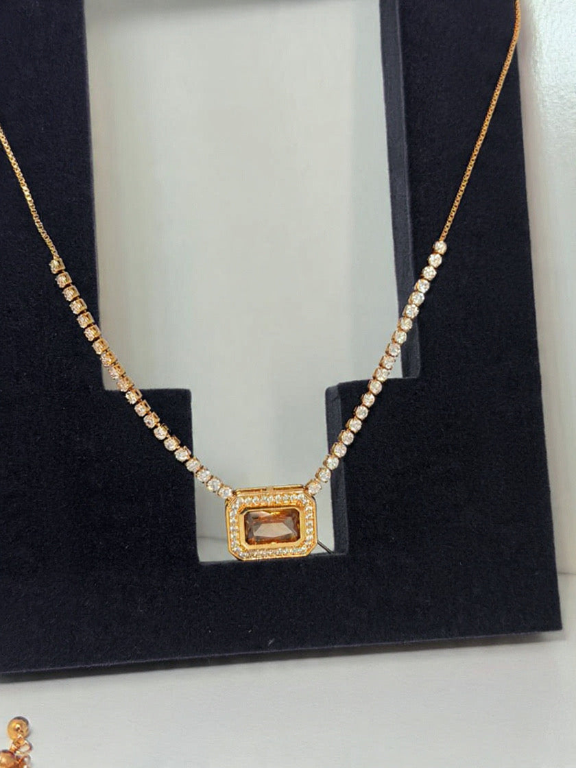 🔥 Stunning gold three piece jewellery set ✨