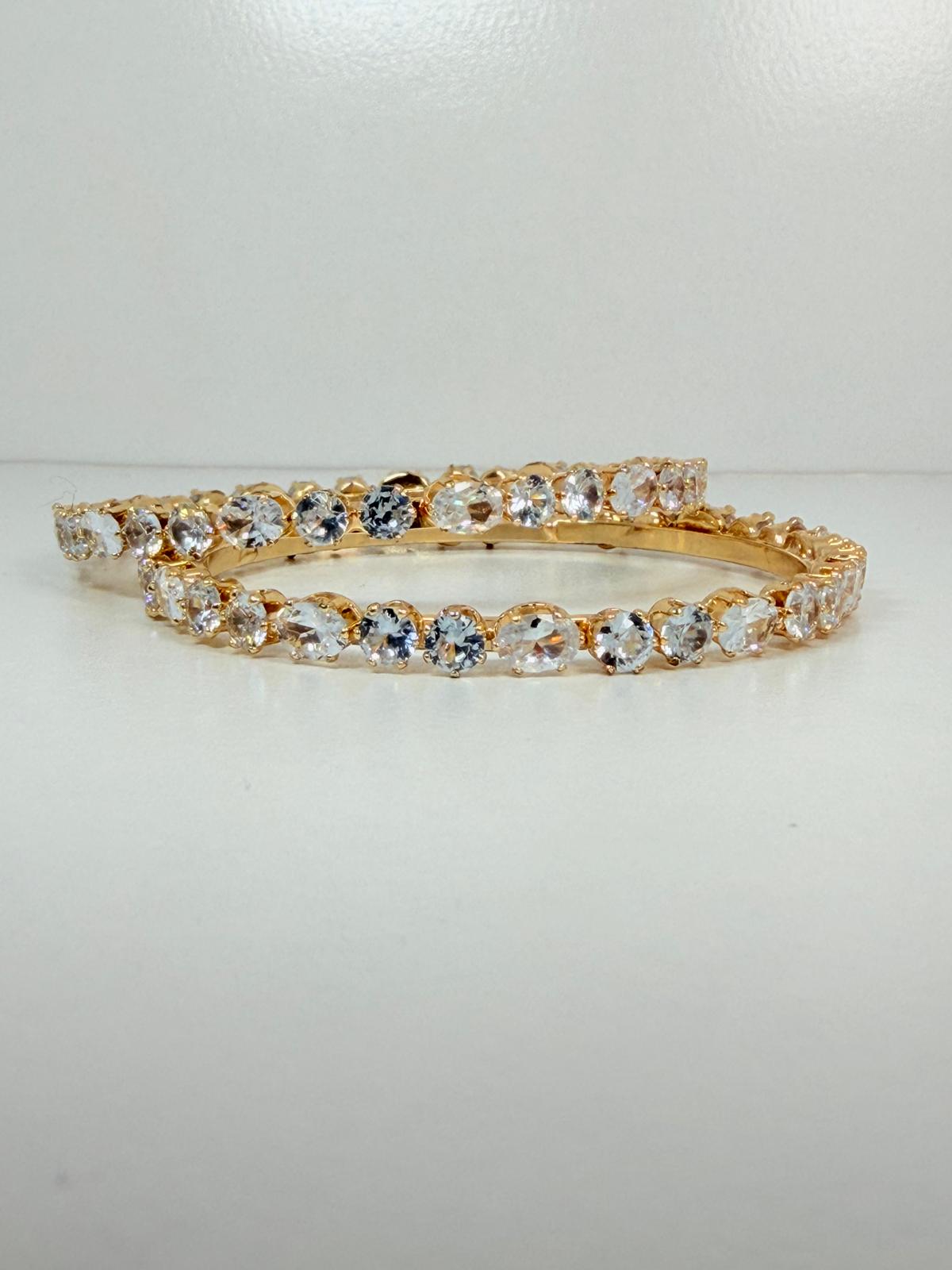 ✨ *Gold Zirconia Bangle Duo* ✨