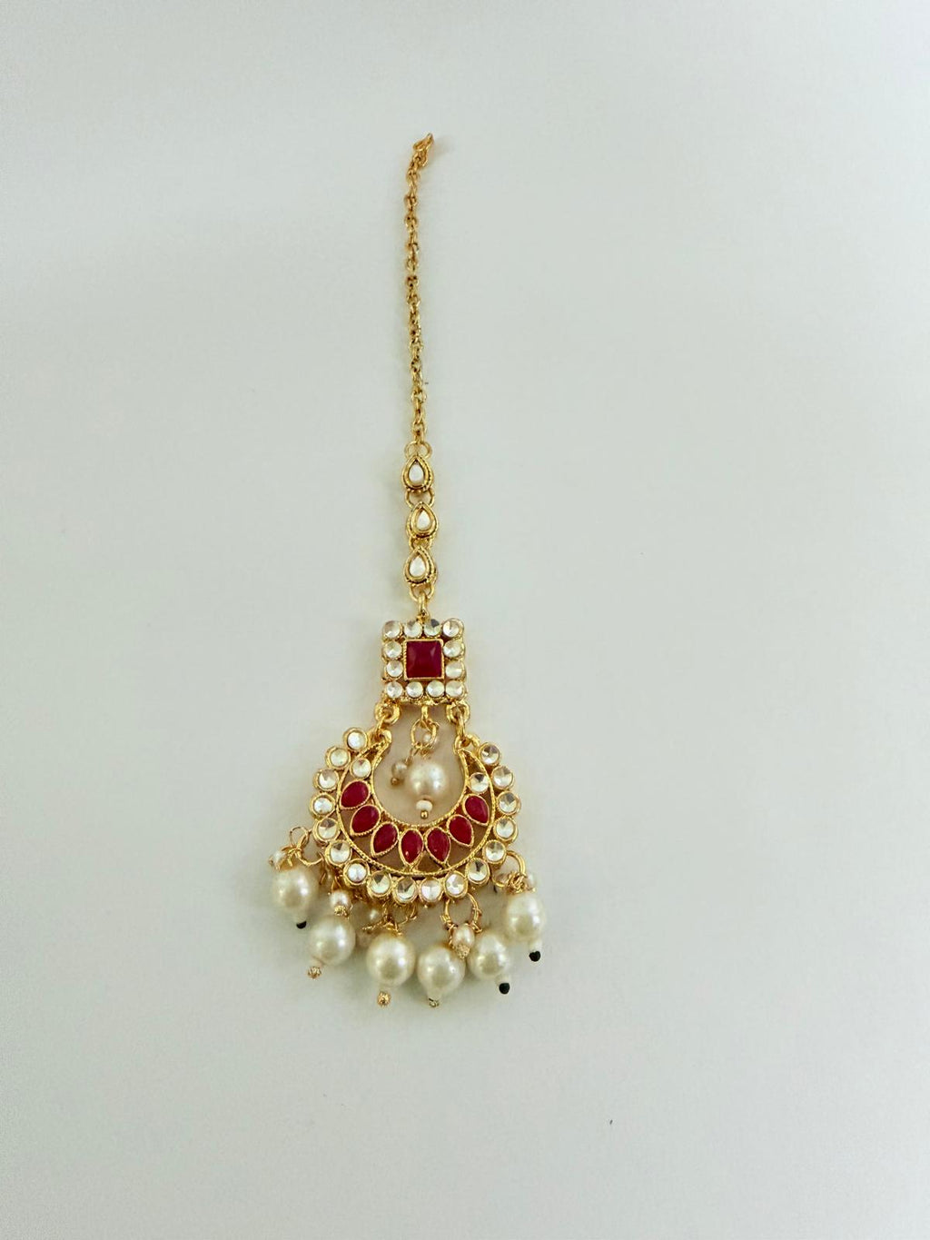 Choker Neckless Set In Red