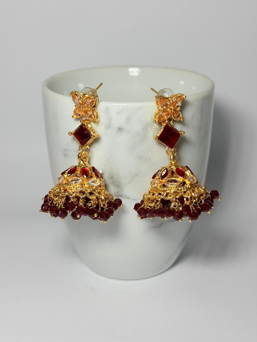 Crimson Princess Set| The Shahi Garnet Collection|