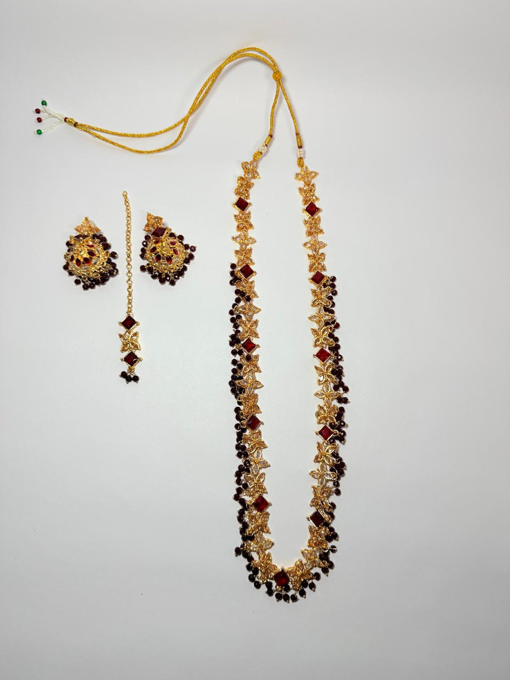 Crimson Princess Set| The Shahi Garnet Collection|