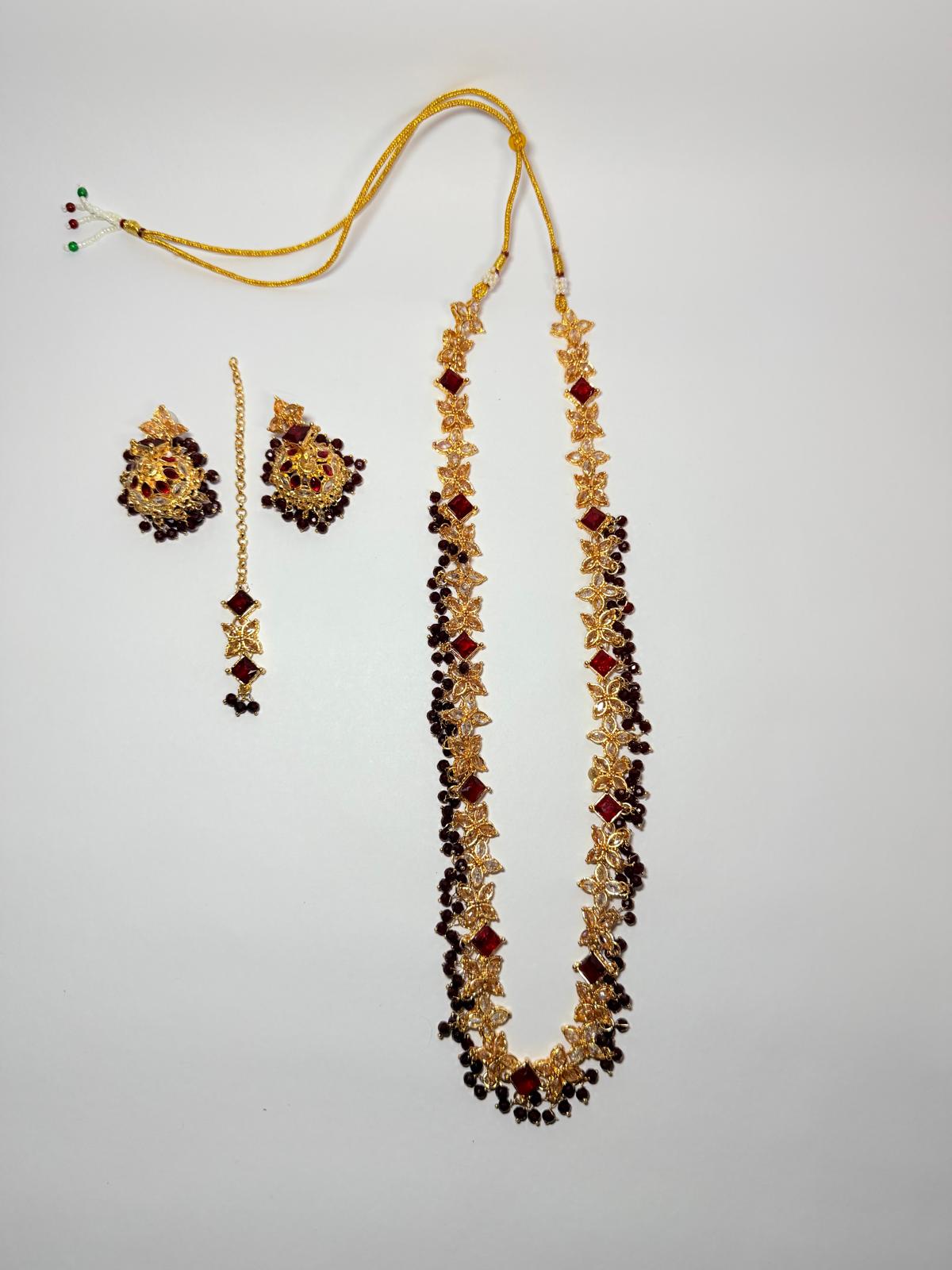 Crimson Princess Set| The Shahi Garnet Collection|