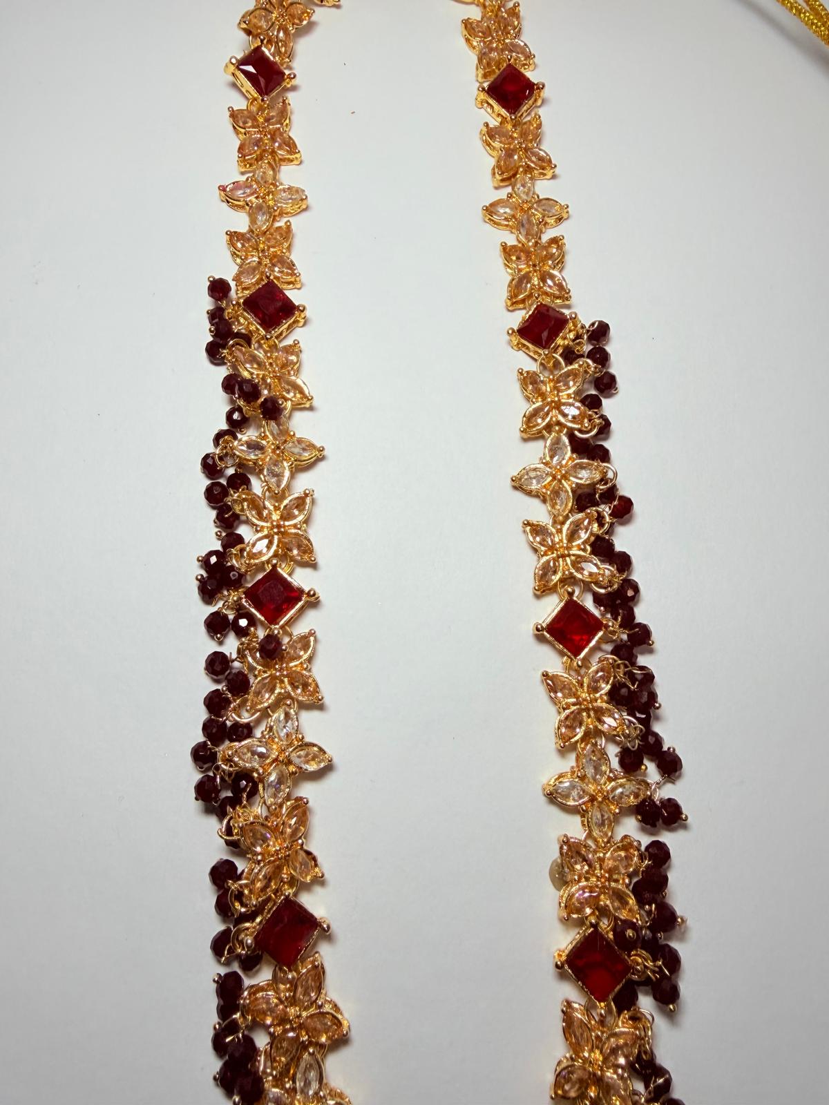 Crimson Princess Set| The Shahi Garnet Collection|