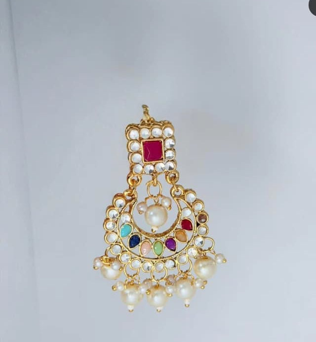 Stunning Traditional Gold‑Tone and Multi colour Jewellery Set