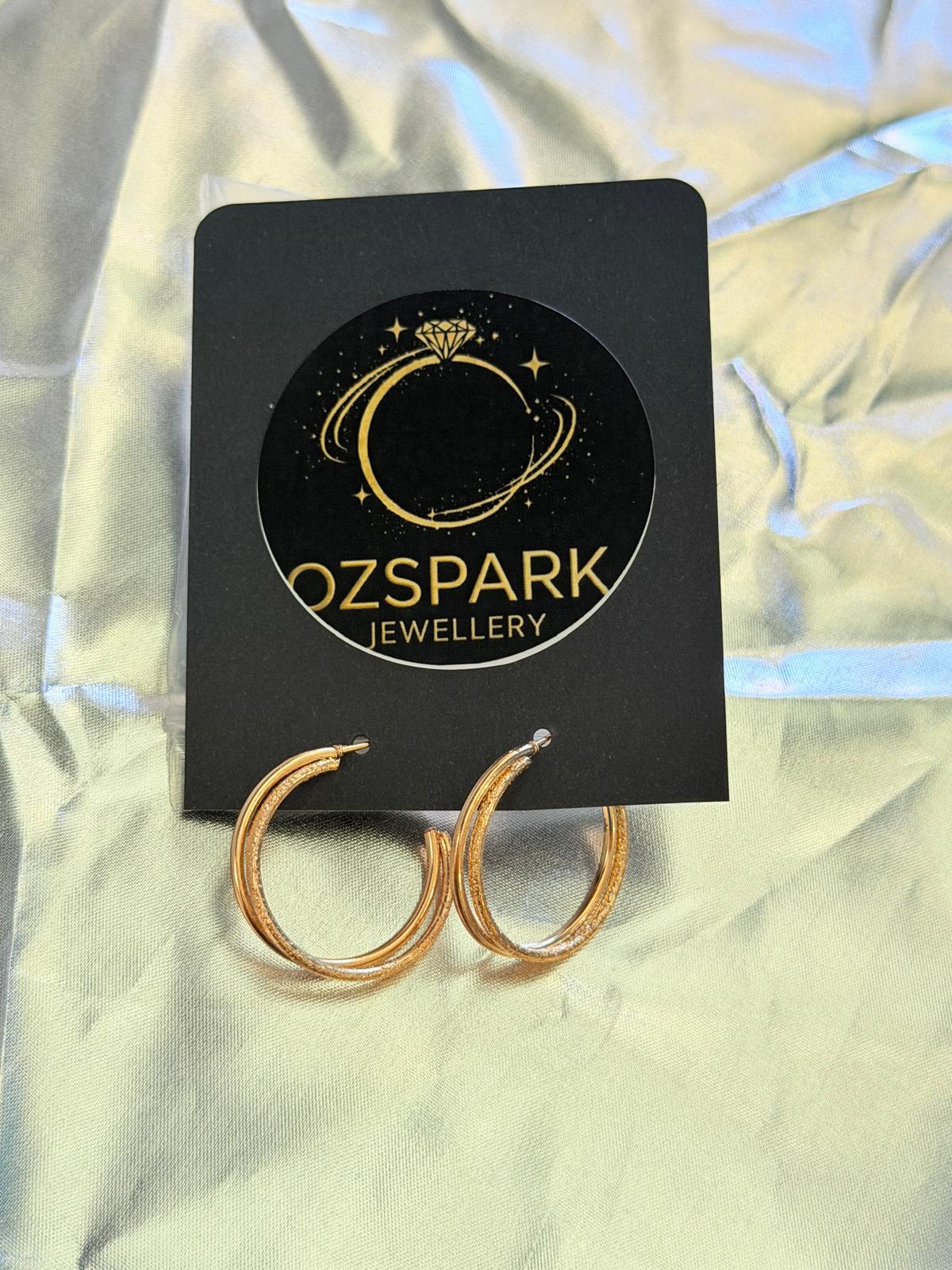 🔥💎 Shine on with our luxe gold hoop earrings! ✨