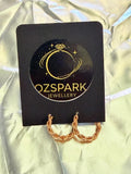 Rose Gold Chain Hoops