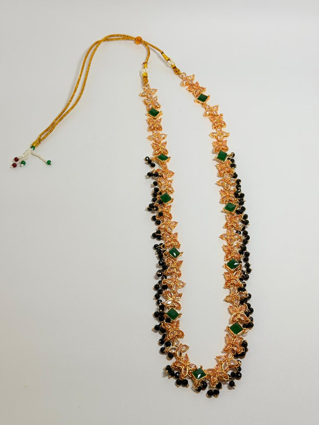 _Stunning Rose‑Gold Necklace & Earring Set_